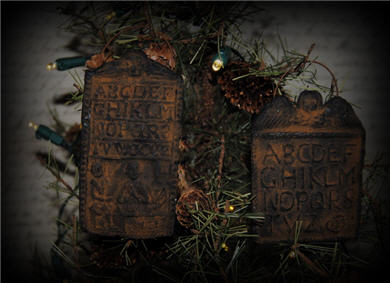 Springerle Hornbook Ornaments